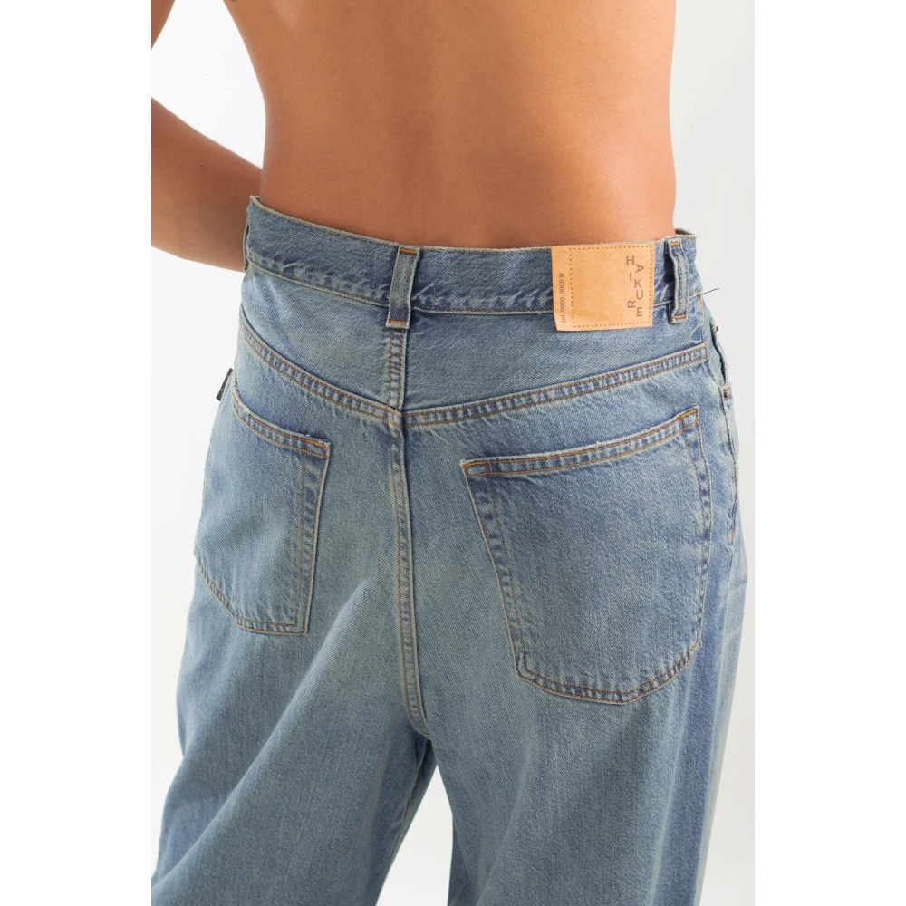 Haikure Mid Wash Loose Jeans Blue Heren