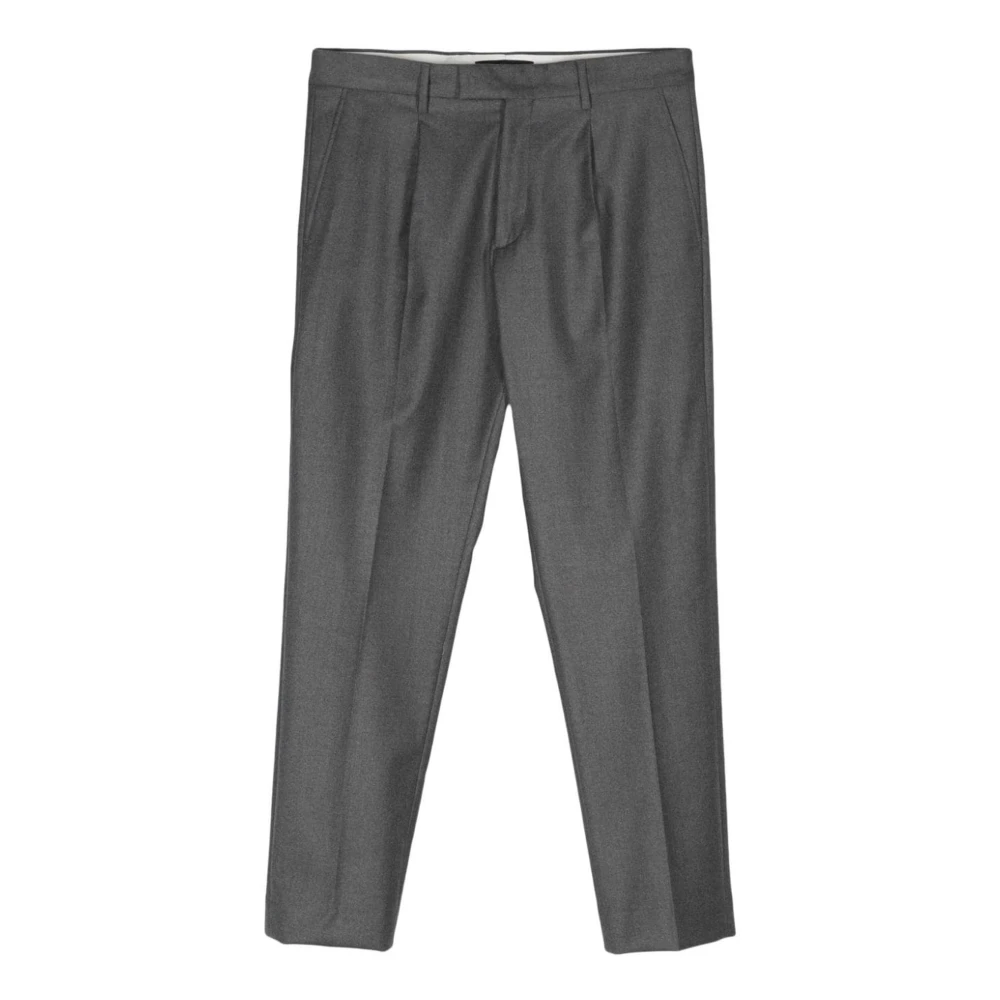 Low Brand Grijze Wol Formele Broek Gray Heren