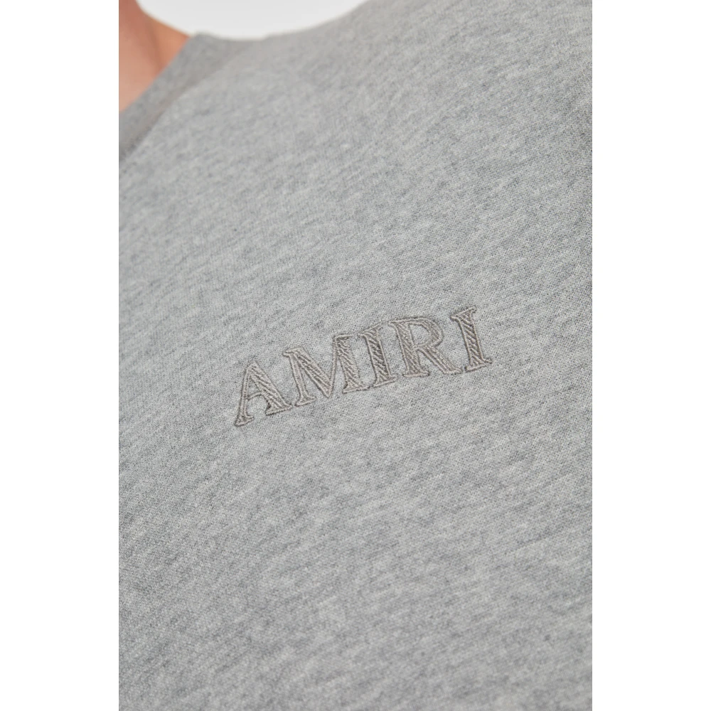 Amiri Sweatshirt met logo Gray Heren