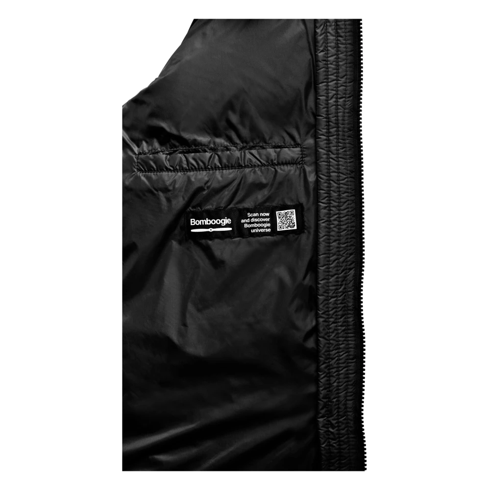 BomBoogie Lichte Nylon Donsjas met Capuchon Black Dames