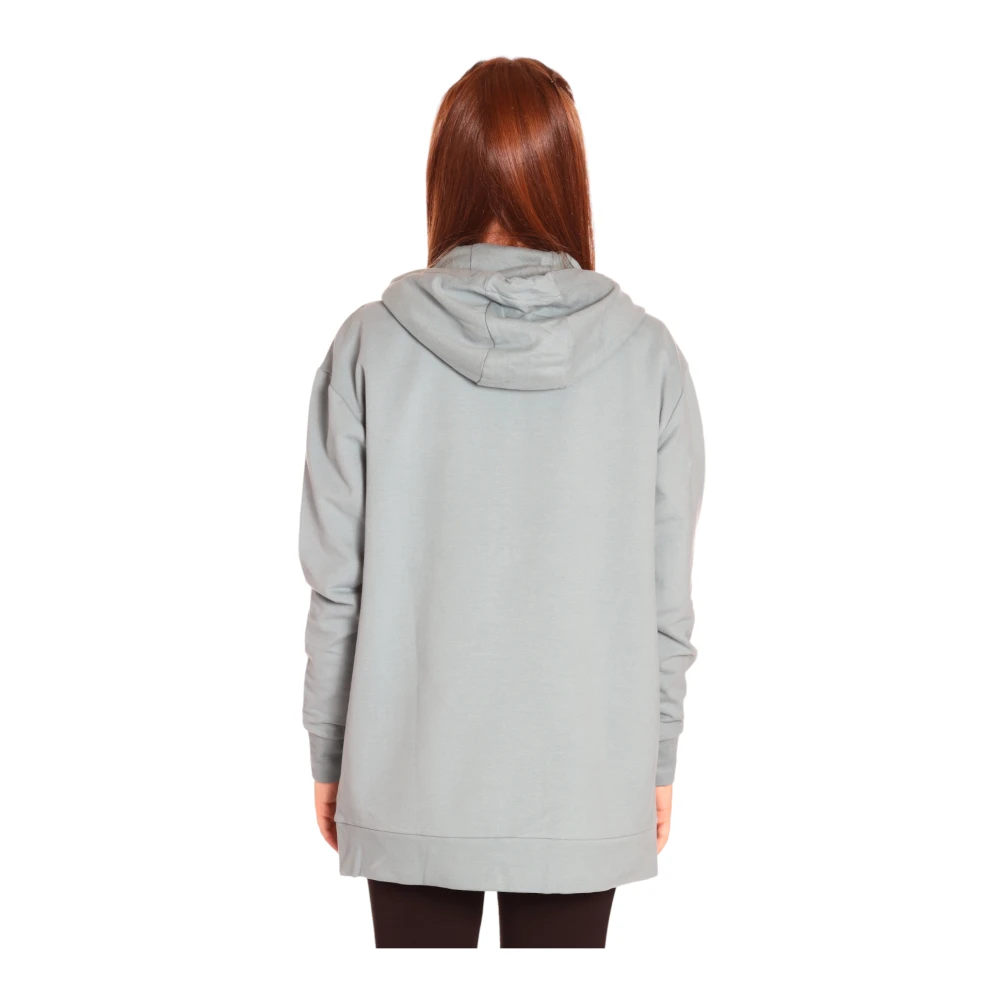 Emporio Armani EA7 Hoodie met Logo Detail Gray Dames