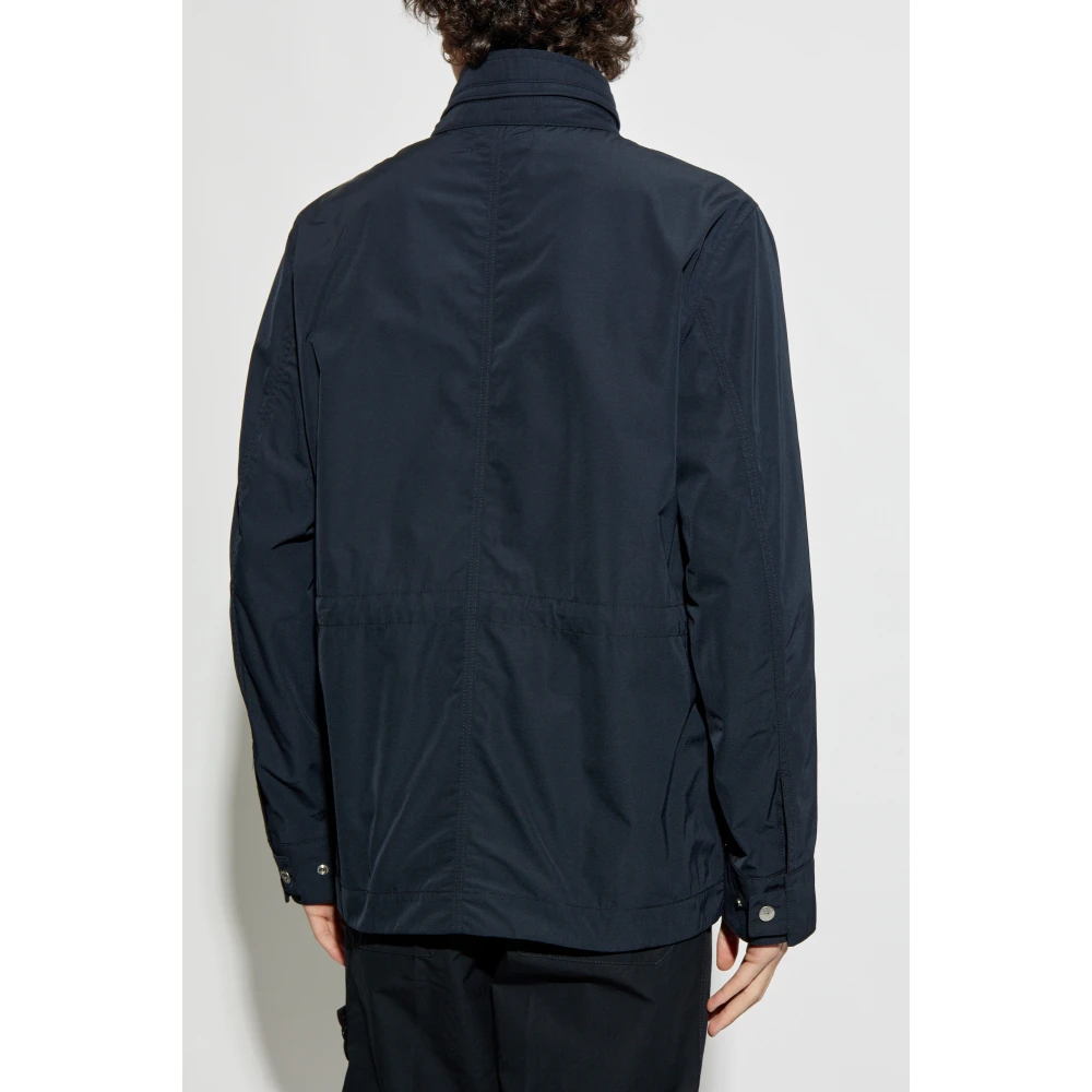 Stone Island Jas Micro Twill Blue Heren
