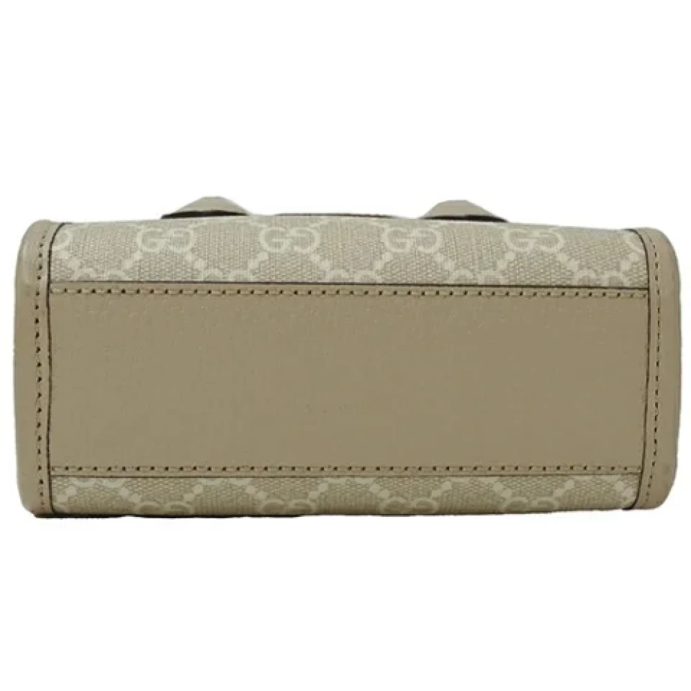 Gucci Vintage Pre-owned Fabric gucci-bags Beige Dames