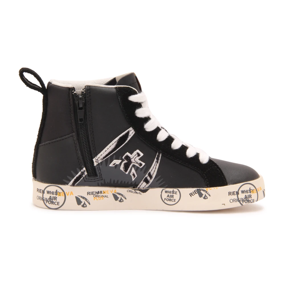 Premiata Girls Black Kids Sneakers, 30 Eu, Trainers
