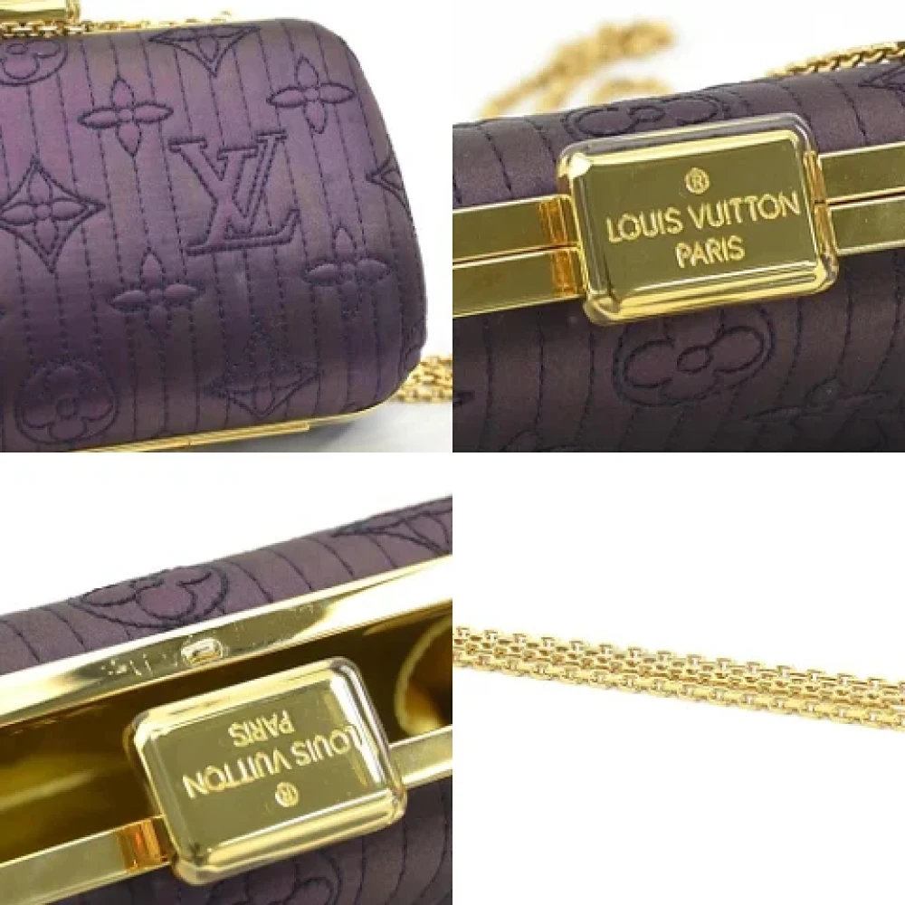 Louis Vuitton Vintage Pre-owned Satin louis-vuitton-bags Purple Dames