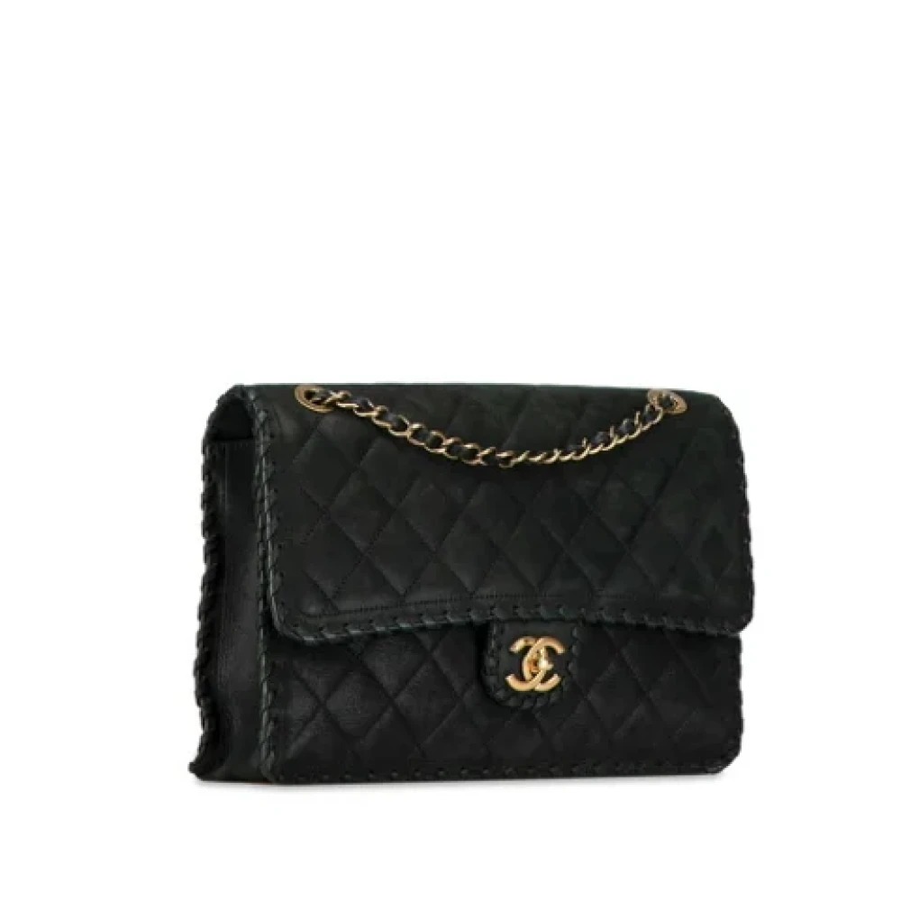 Chanel Vintage Pre-owned Suede chanel-bags Black Dames