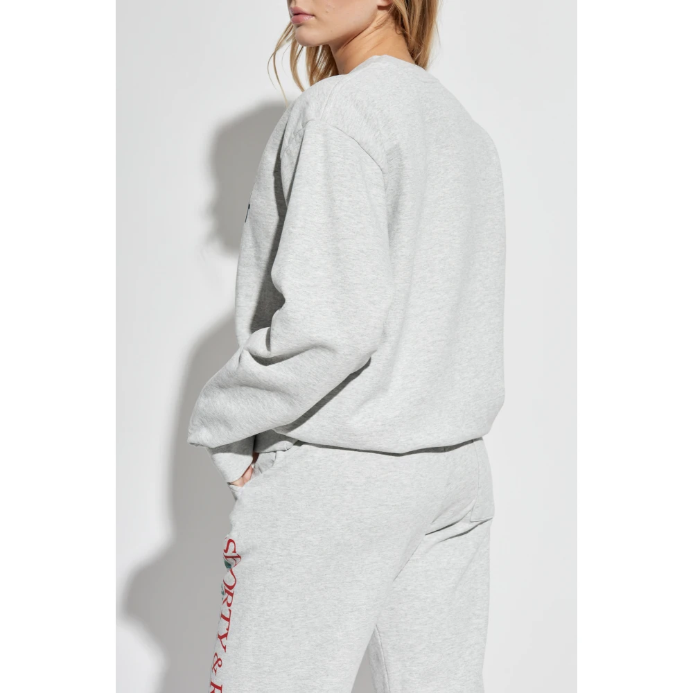 Sporty & Rich Sweatshirt uit de The Mountain collectie Gray Unisex