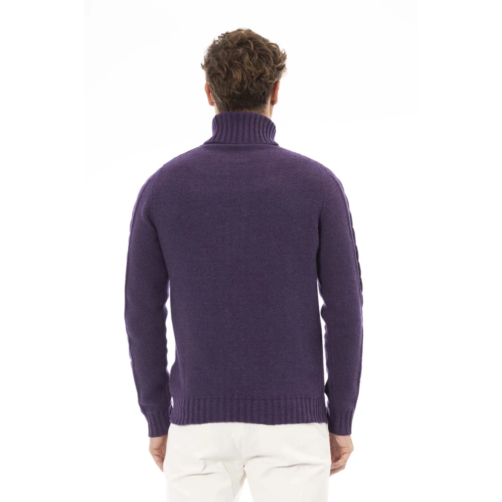 Alpha Studio Trui Lange Mouwen Regular Fit Purple Heren