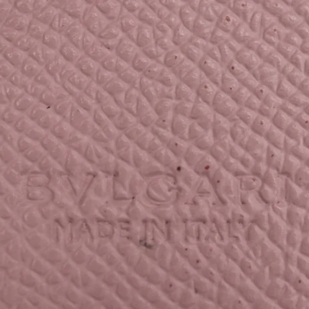 Bvlgari Vintage Pre-owned Leather wallets Pink Dames