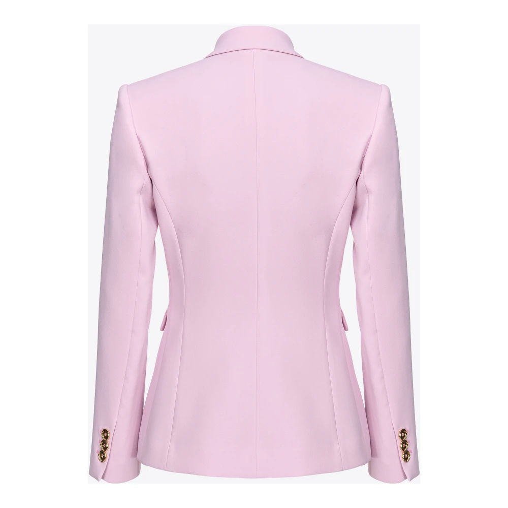 pinko Double-breasted blazer met metalen knopen Pink Dames