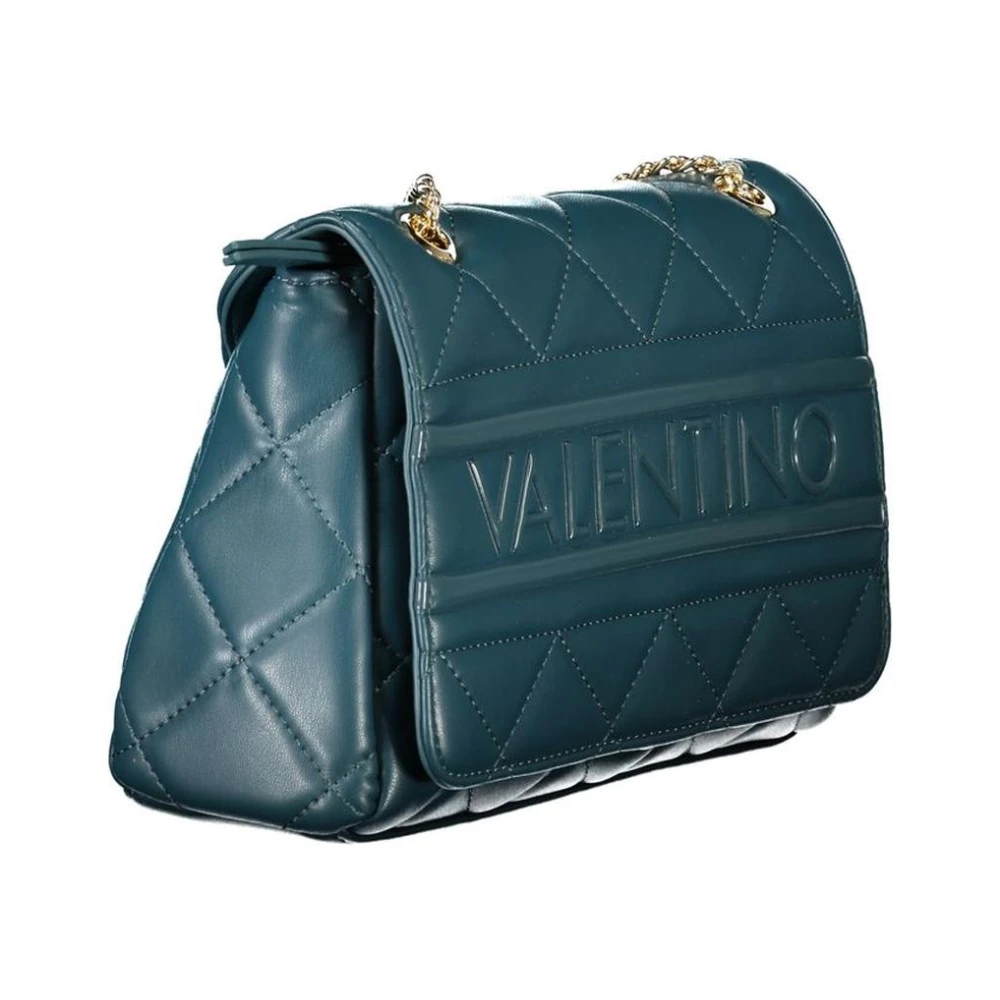 Valentino by Mario Valentino Groene Gewatteerde Ketting Schoudertas Green Dames