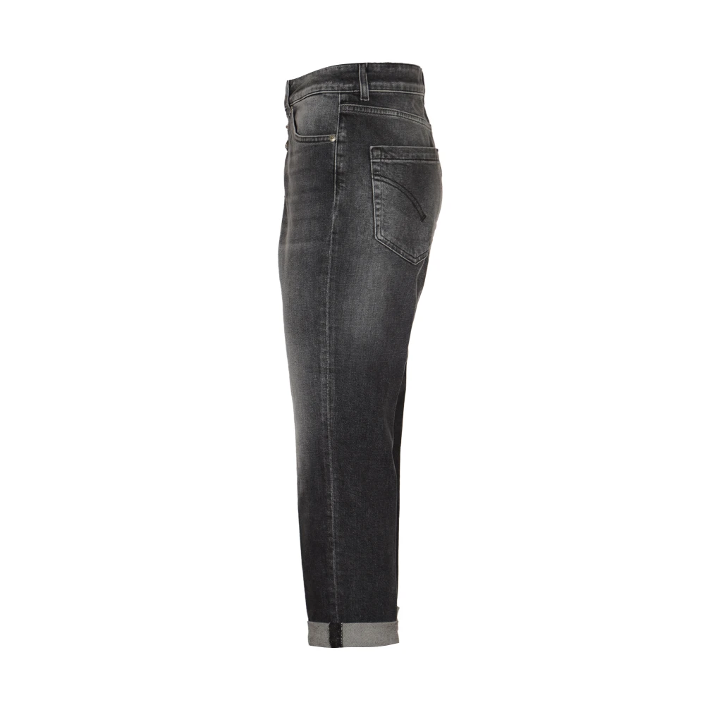 Dondup Zwarte Jeans met Sieradendetail Black Dames
