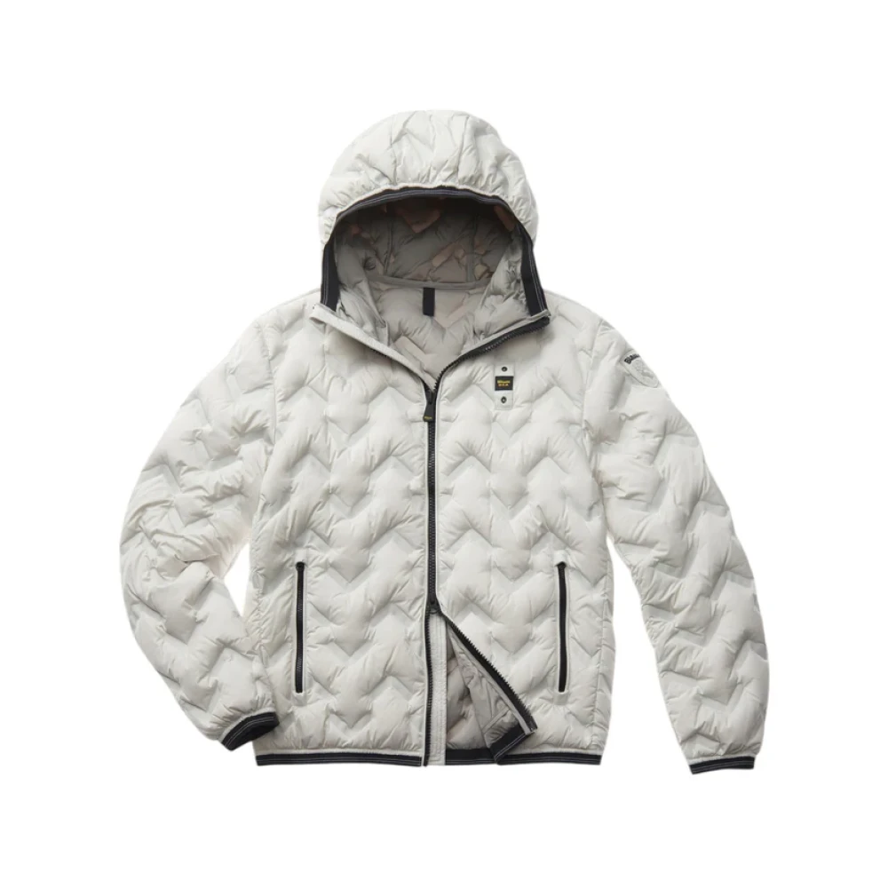 Blauer Witte Pier Jas White Heren