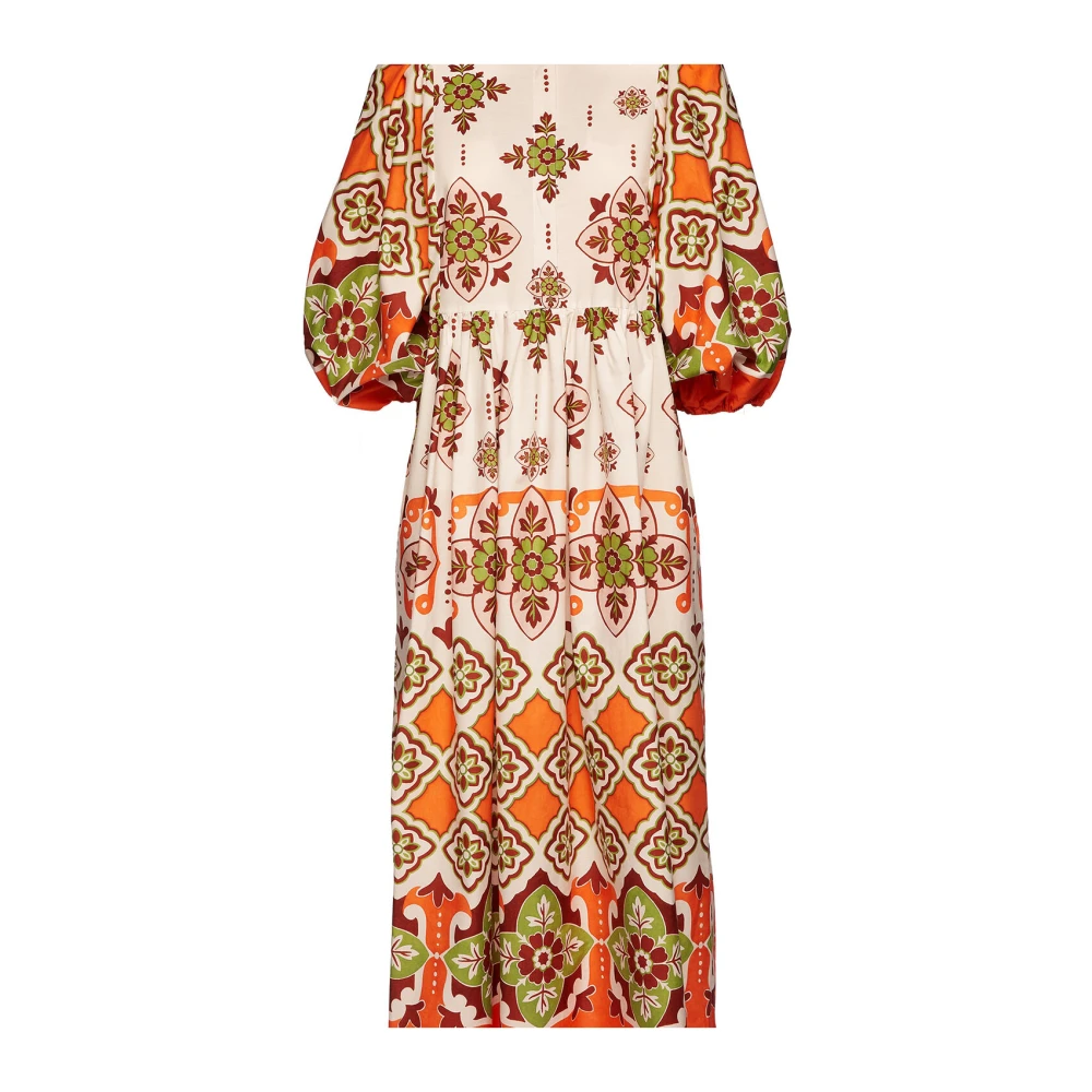 La DoubleJ Casareale Midi Jurk Multicolor Dames