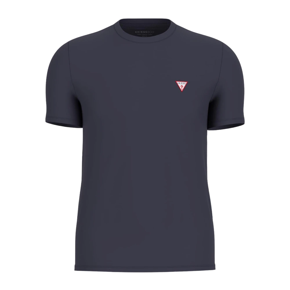 Guess Mannelijk Blauw Tops Heren, Xl, Katoen, E T-Shirts En Polos Collectie