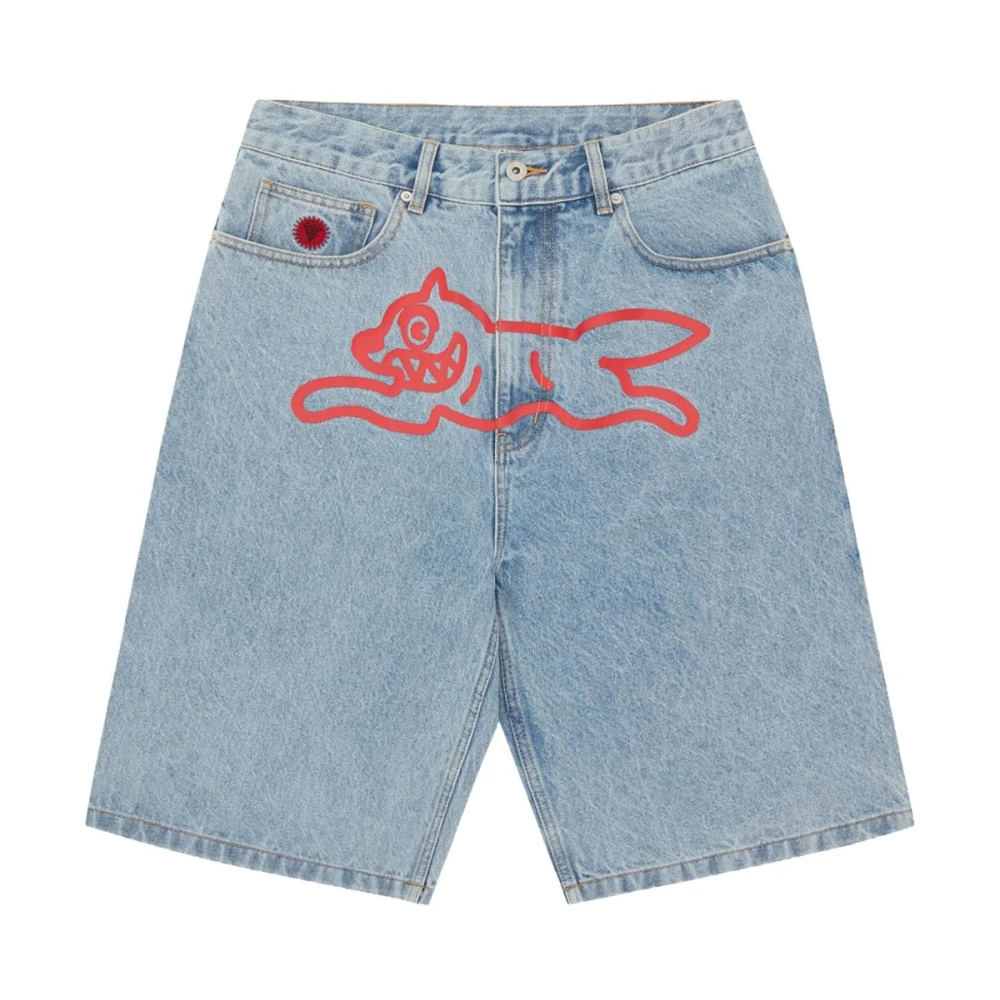 Icecream Heldere Blauwe Denim Shorts Blue Heren