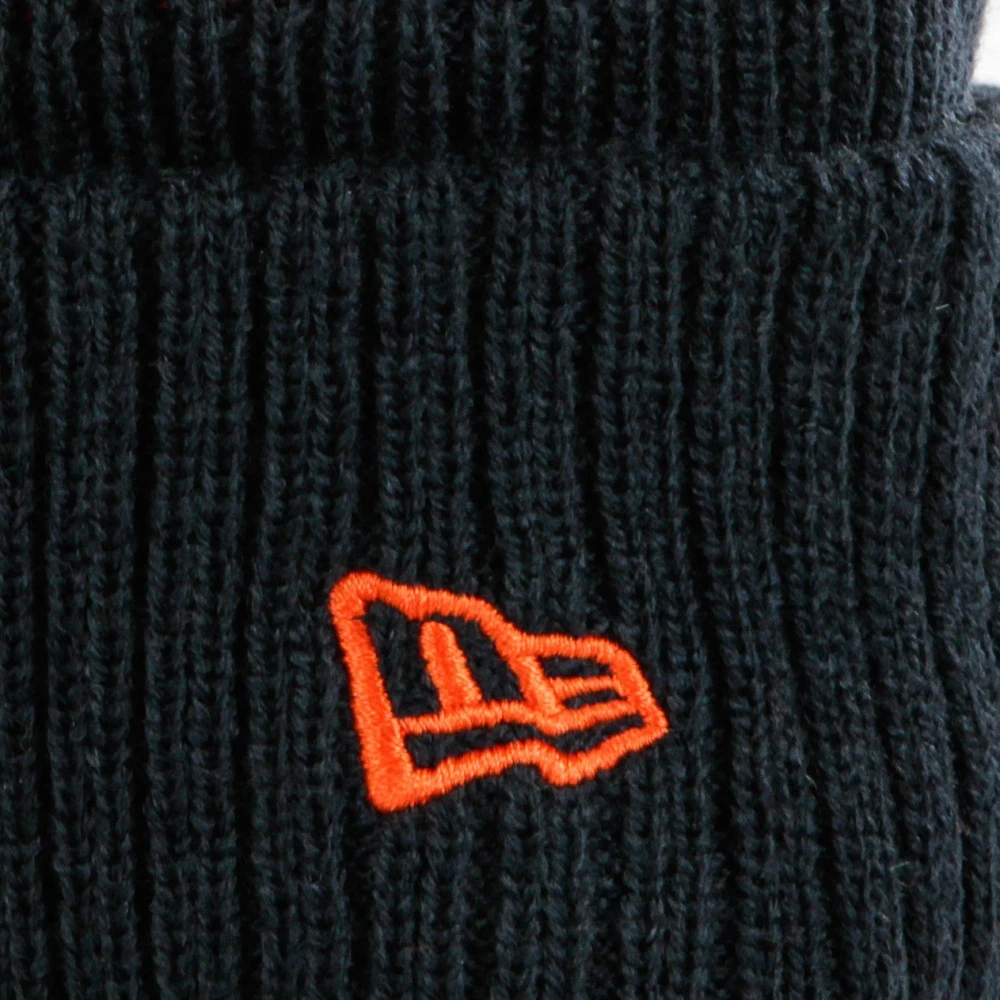 new era NFL Pom Hat Field Sport Knit Black Heren