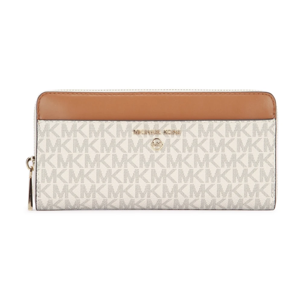 Michael Kors Zak Continental Portemonnee Beige Dames