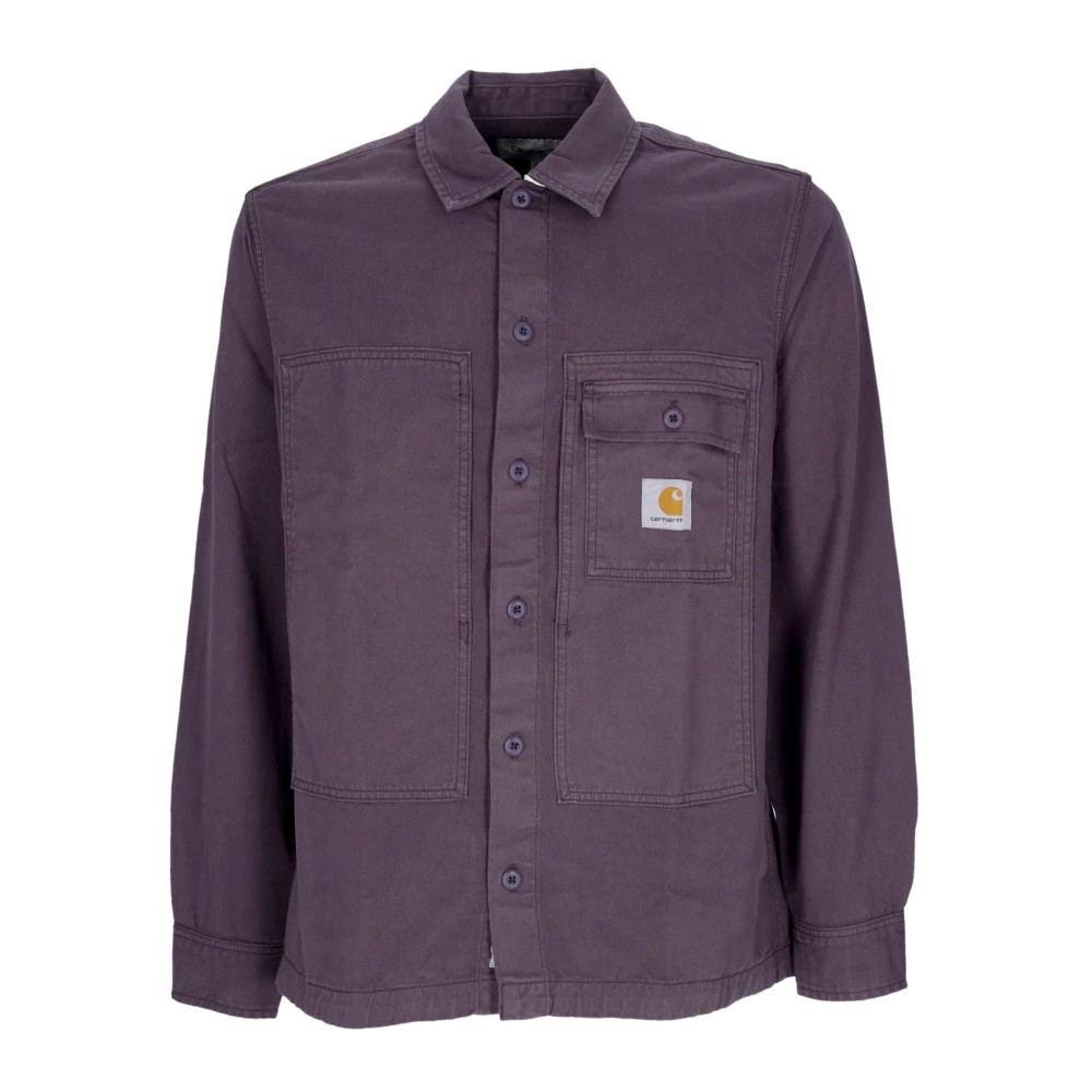 Carhartt WIP Artisjok Langemouw Overhemd Moraga Twill Purple Heren