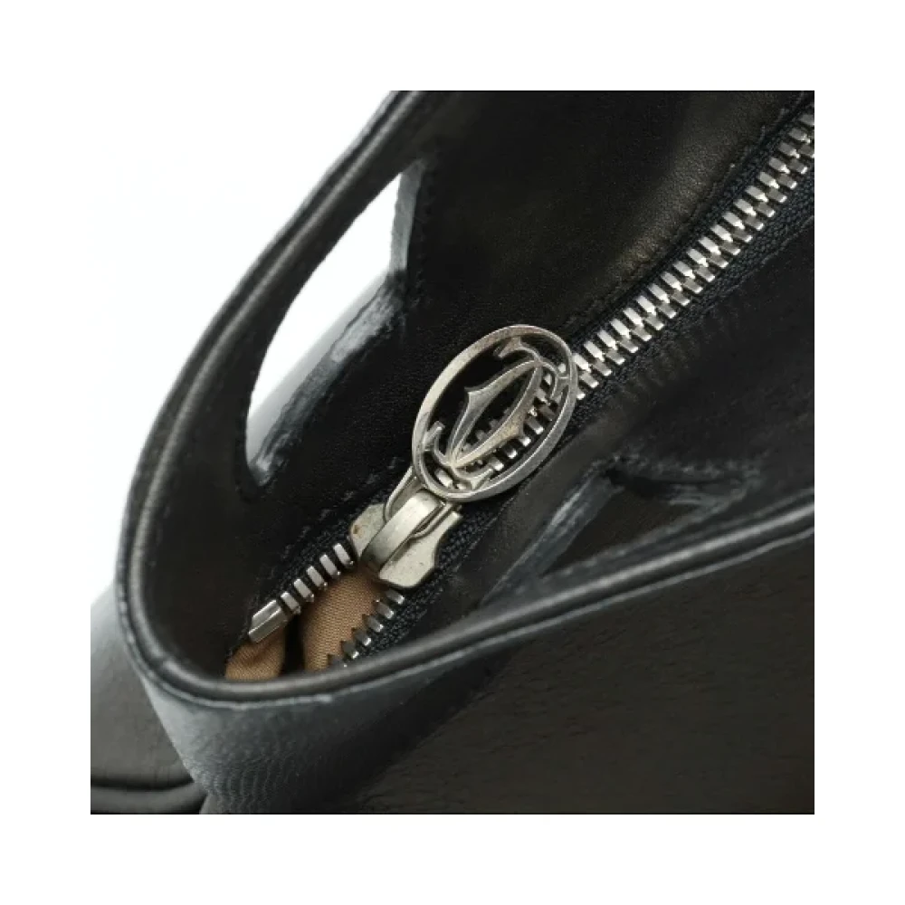 Cartier Vintage Pre-owned Leather shoulder-bags Black Dames