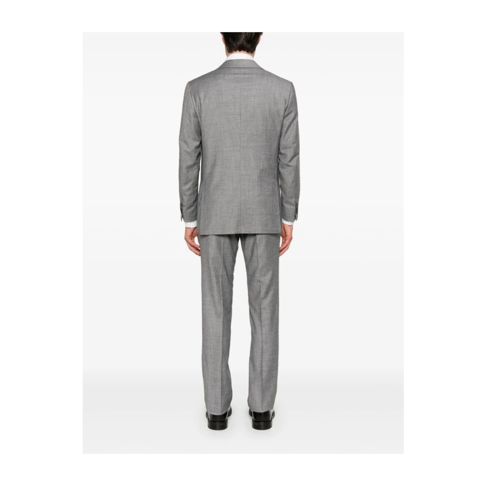 Kiton Grijze Wollen Blazer en Broek Set Gray Heren