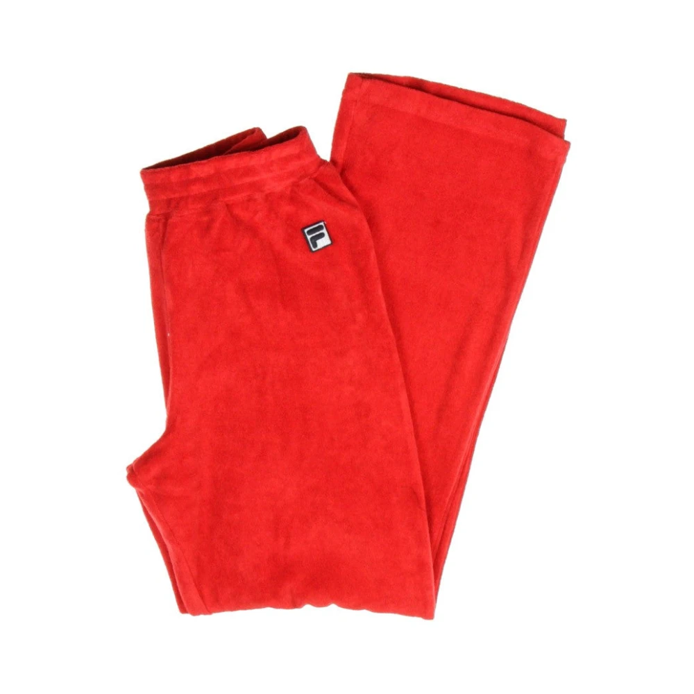Fila Rode Wijde Joggingbroek Red Dames