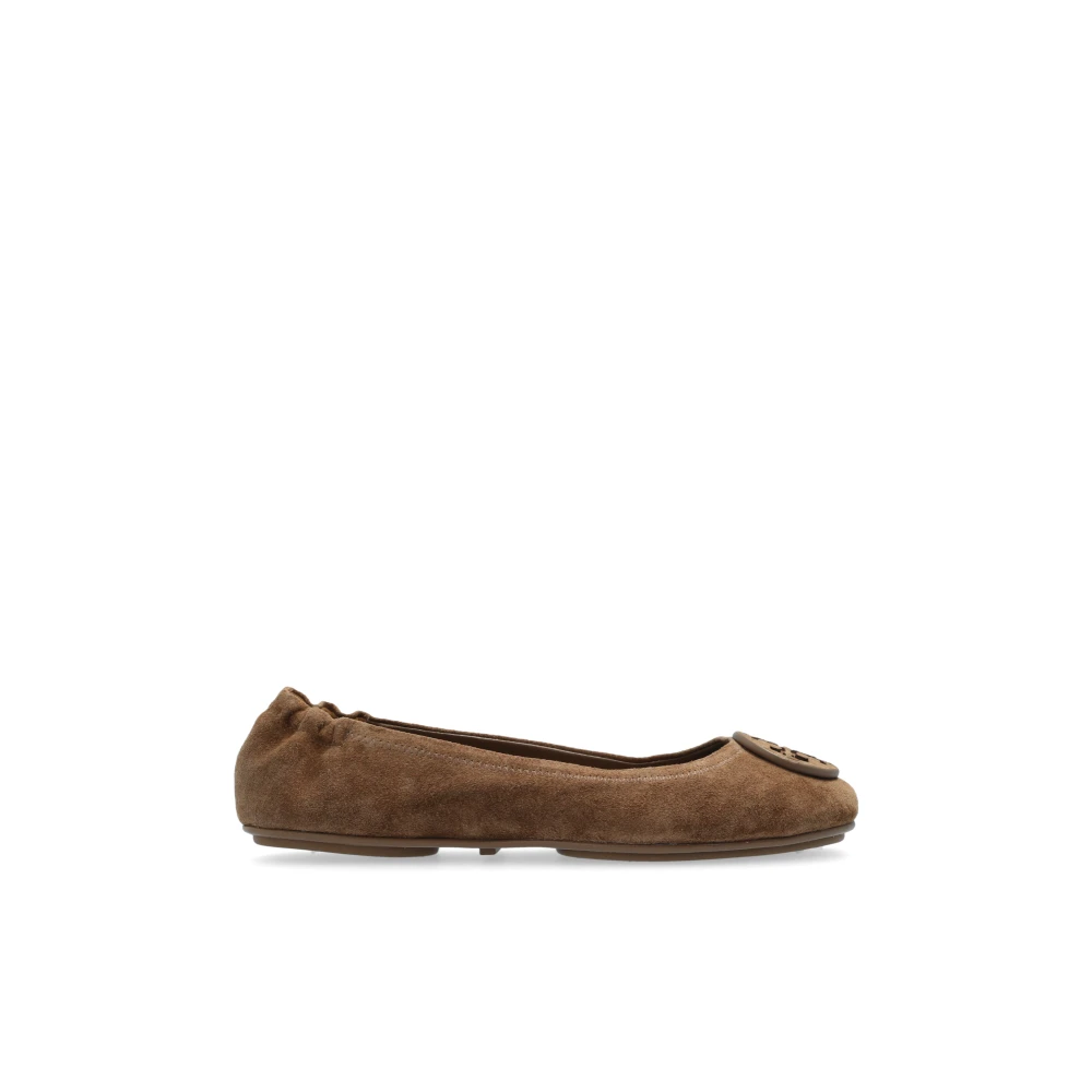 Tory Burch Women's Brown Leather Ballet Flats - Ballerina Shoes - 5 Uk - Shoes