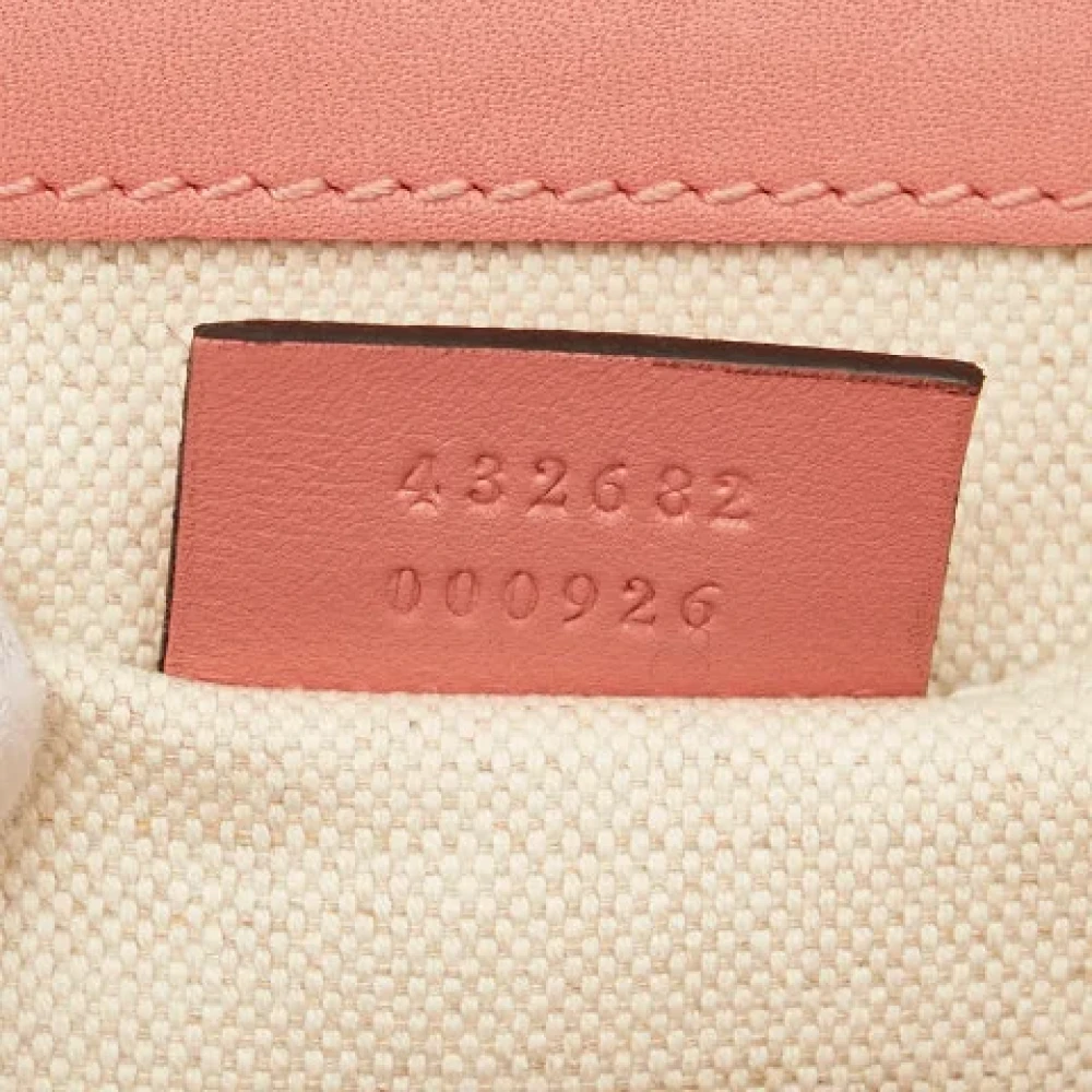 Gucci Vintage Pre-owned Leather crossbody-bags Pink Dames