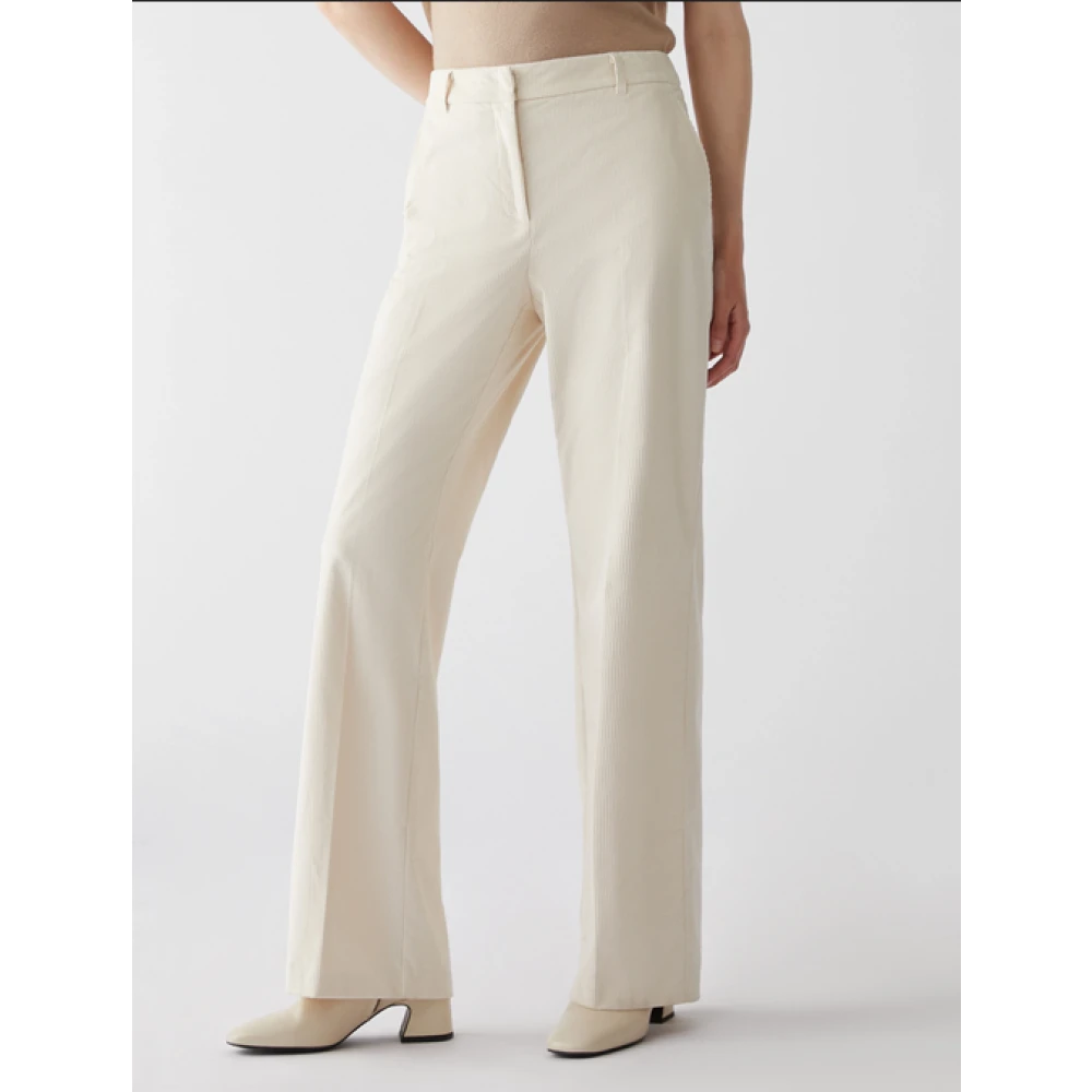 Pennyblack Ribfluwelen Katoenen Broek Beige Dames