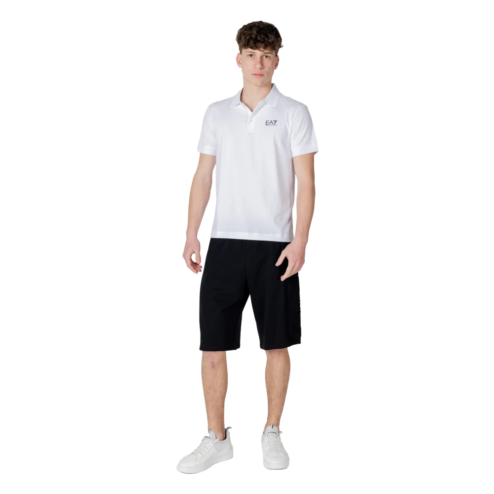 Emporio Armani EA7 Korte Mouw Polo Lente Zomer Collectie White Heren