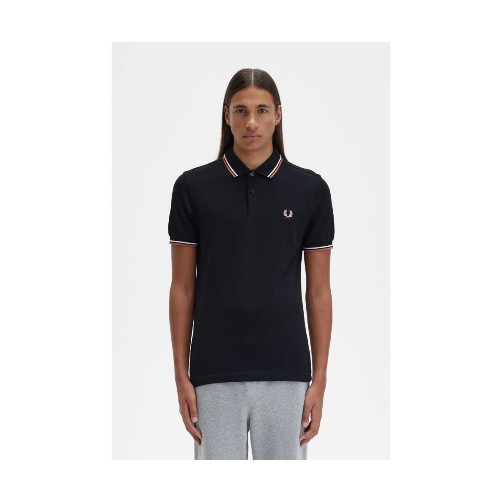 Fred Perry Polo Shirts Black Heren