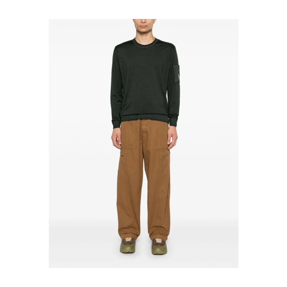 C.P. Company Groene Trui met Mouwlogo Green Heren