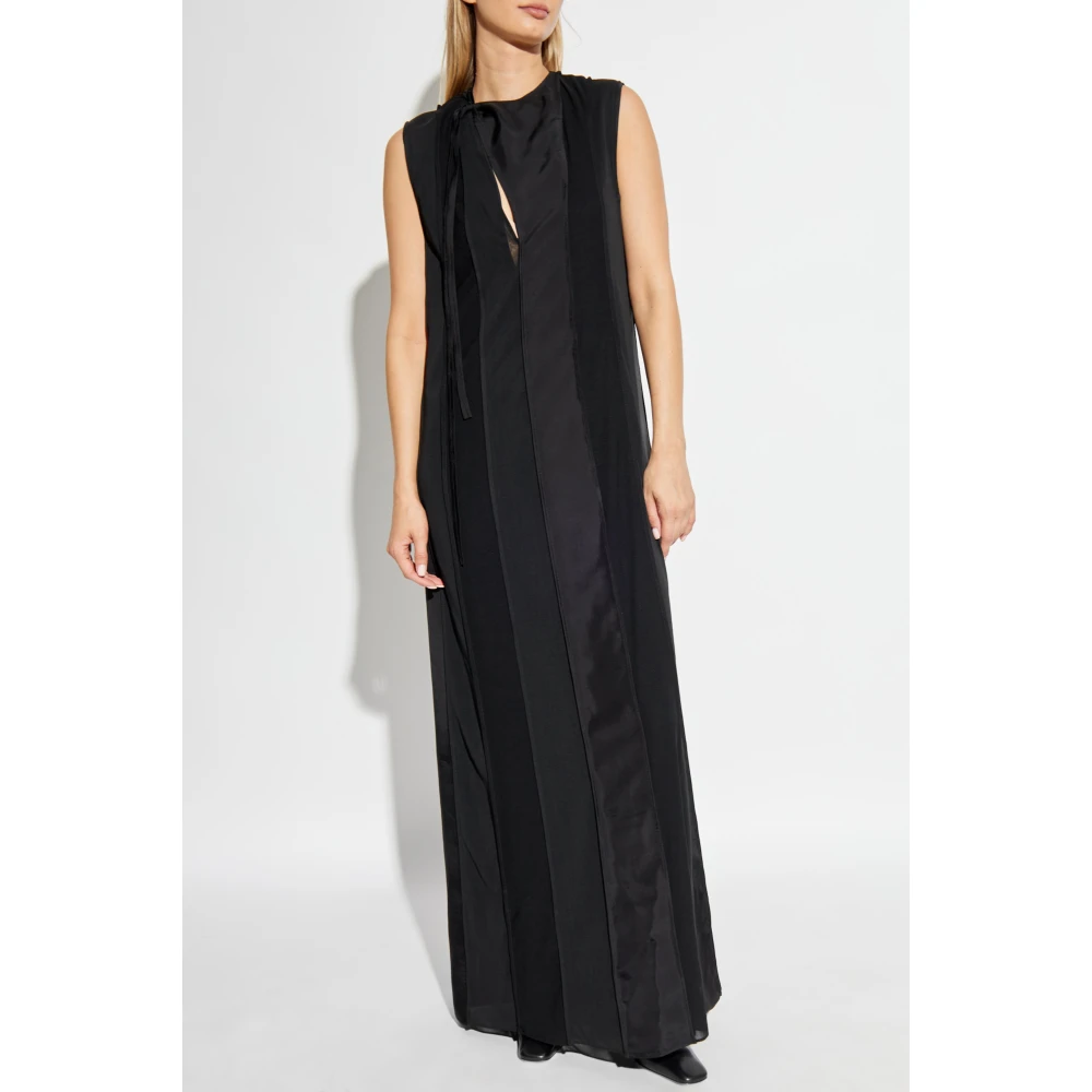Jil Sander Dubbelgelaagde jurk Black Dames