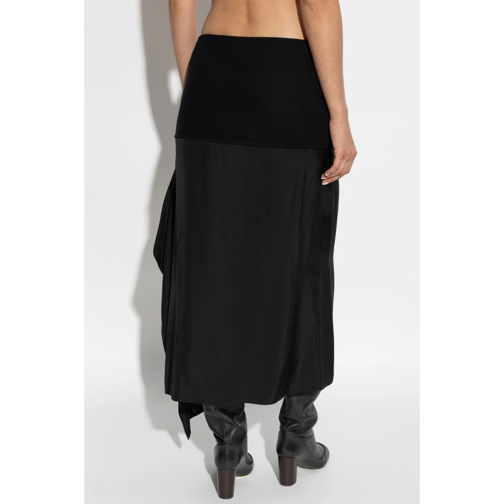Jil Sander Rok gemaakt van gemengde materialen Black Dames