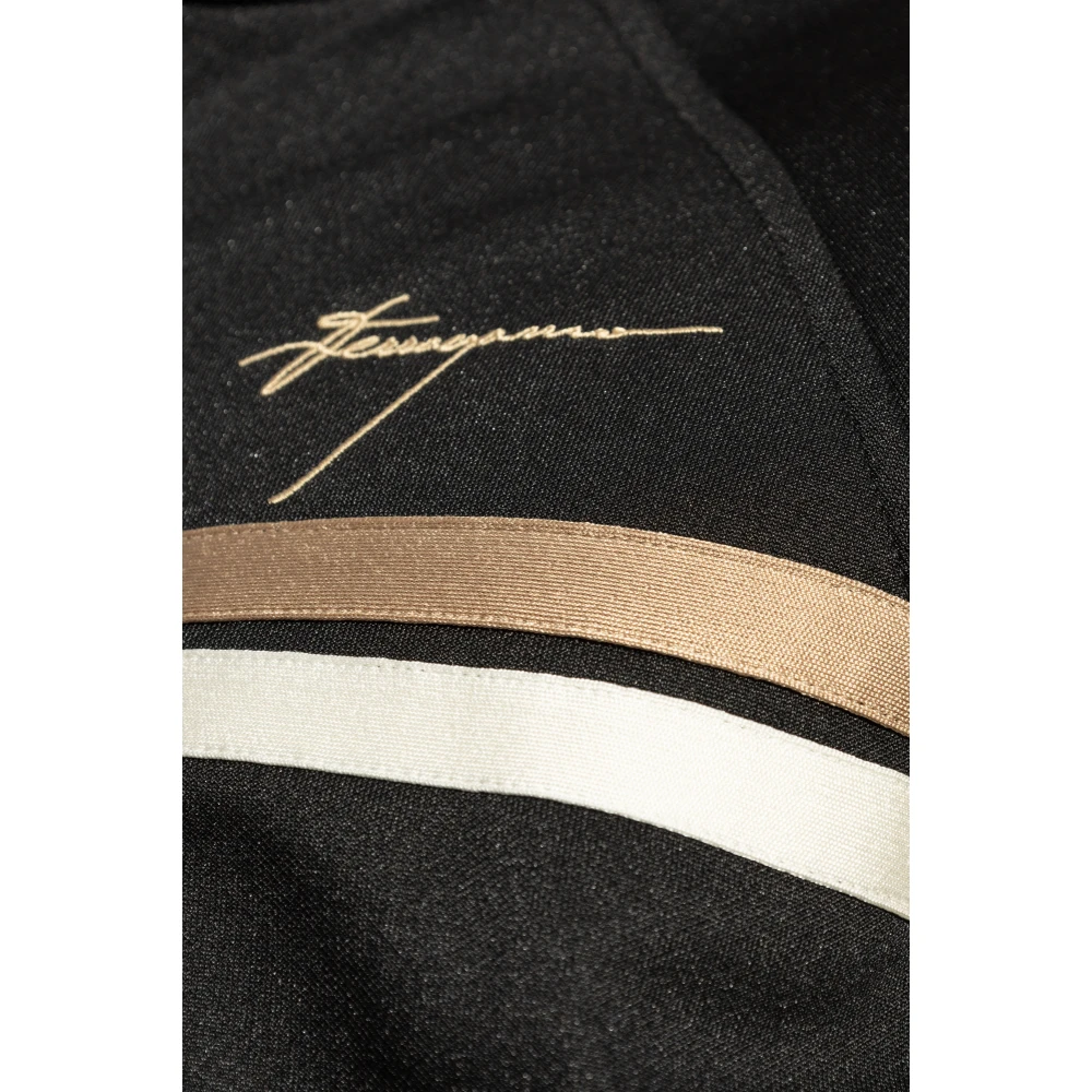 Salvatore Ferragamo Sweatshirt met logo Black Heren