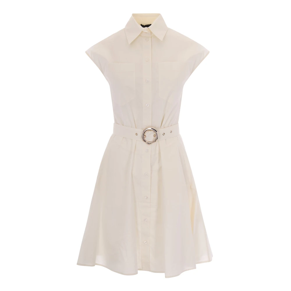 Liu Jo Women's Beige Shirt Dress With Belt