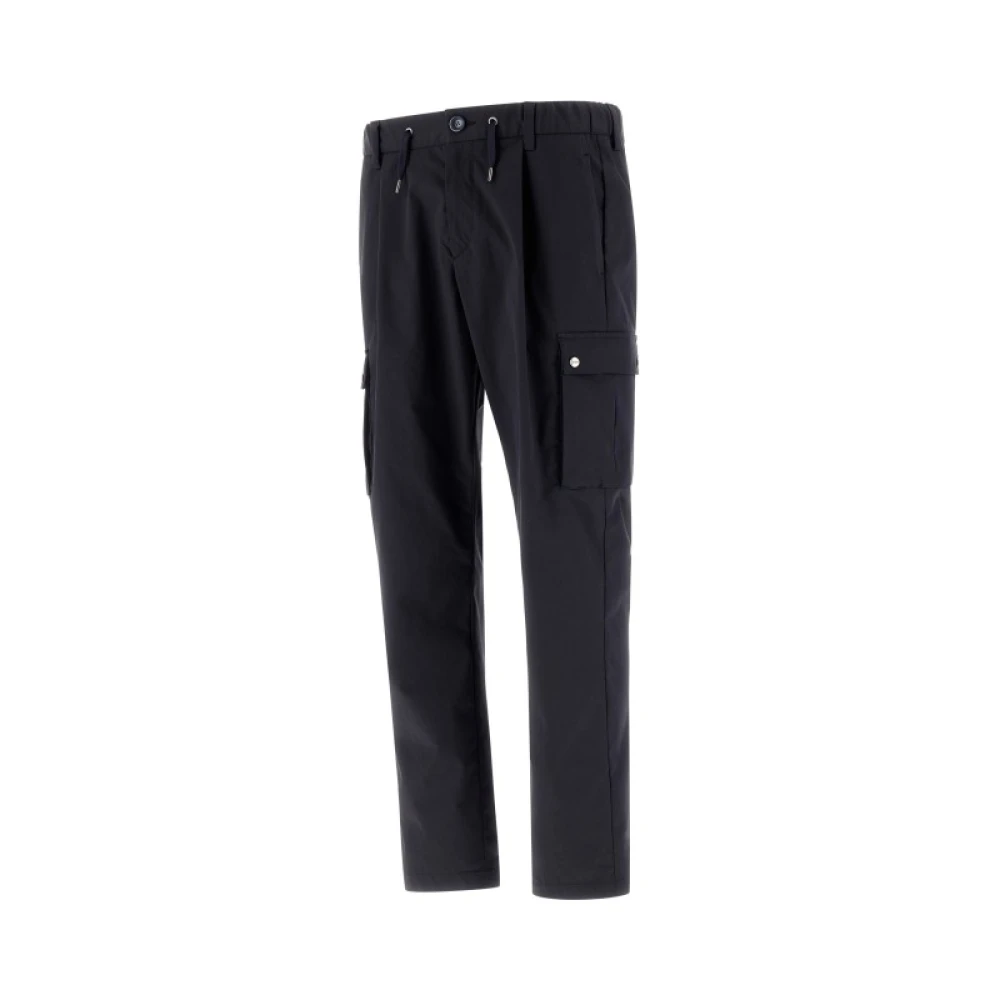 Herno Sportieve Broek Blue Heren