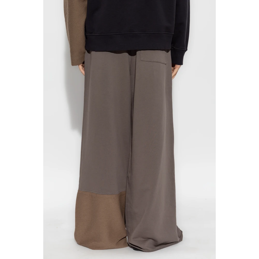 MM6 Maison Margiela Sweatpants met logo Brown Heren