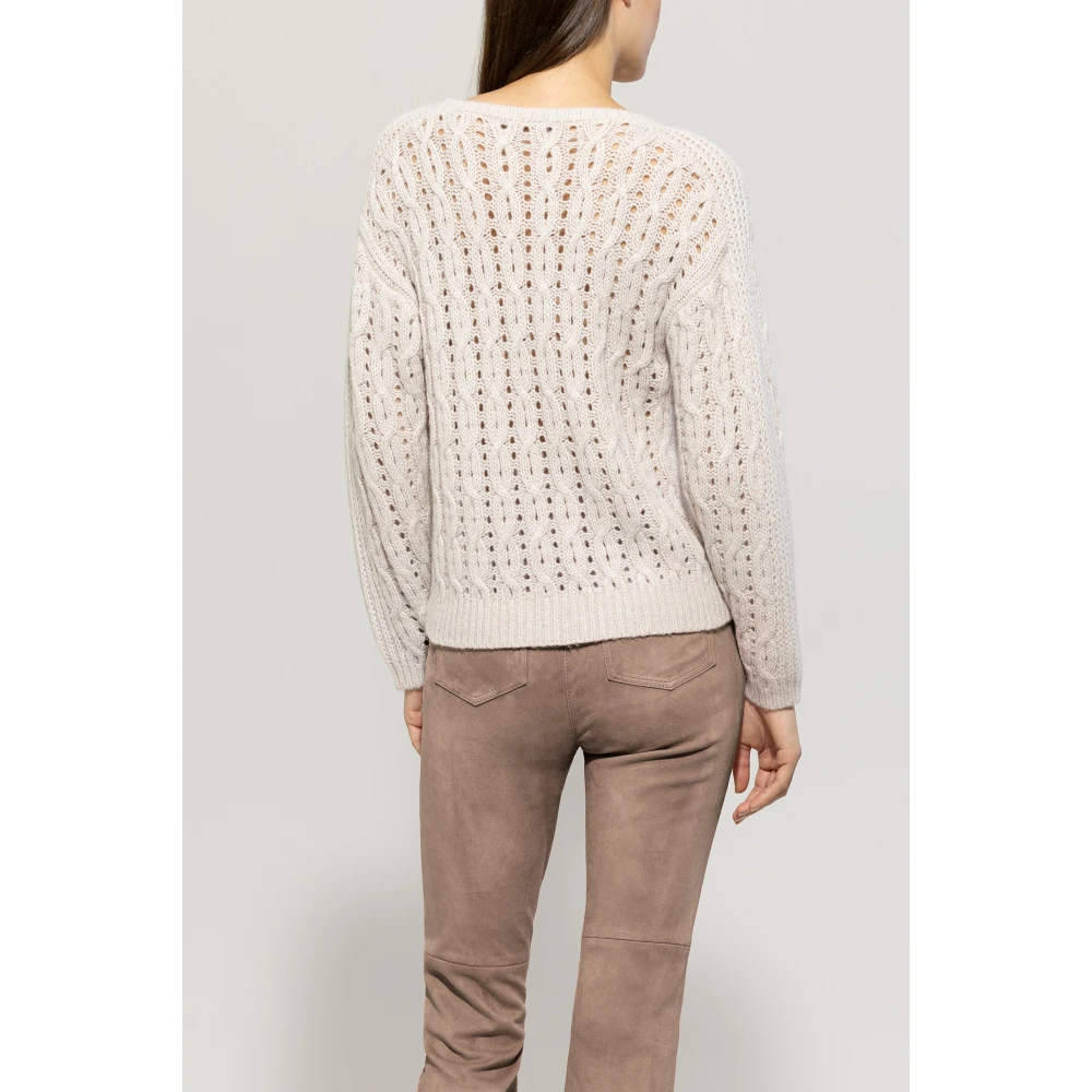 LUISA CERANO Luxe Kabeltrui Beige Dames