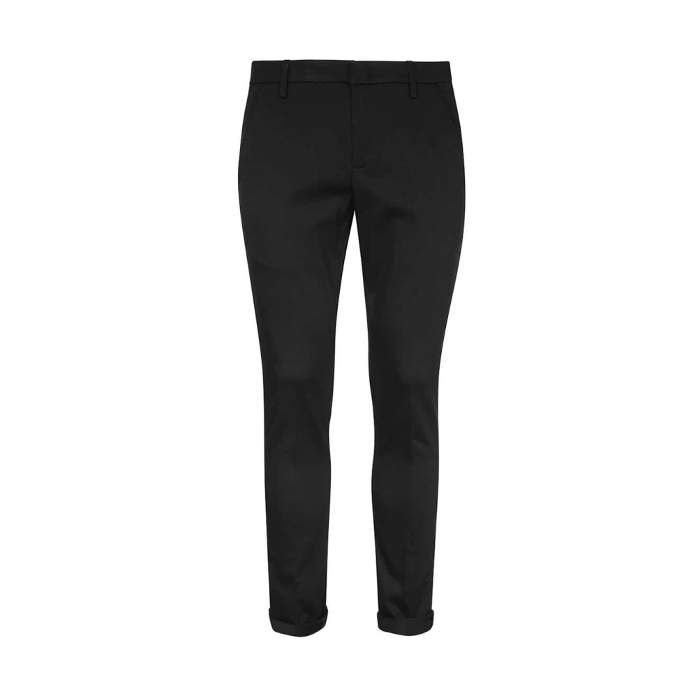 Dondup Katoenmix Oprolbare Broek Black Heren