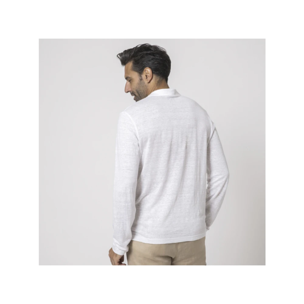 Gran Sasso Polo Shirts White Heren