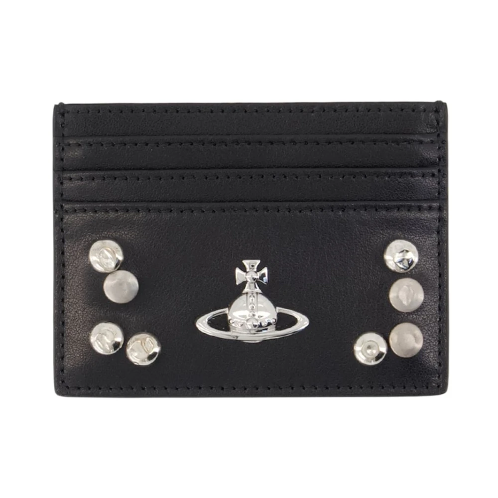 Vivienne Westwood Card Holder - Leather - Black - Female - Wallets & Cardholders - Black - One Size - Accessories