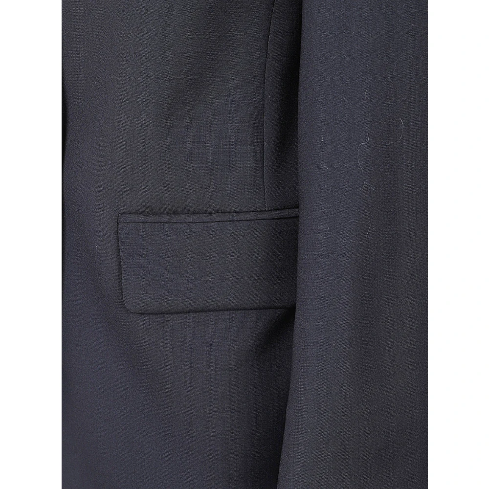 Max Mara Weekend Blauwe wollen stretch blazer Blue Dames