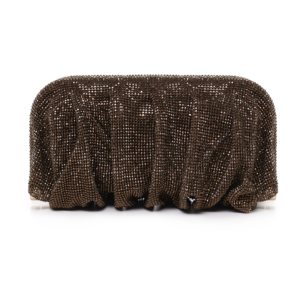 Benedetta Bruzziches Mesh Clutch Tas Bruin Gemaakt in Italië Brown Dames