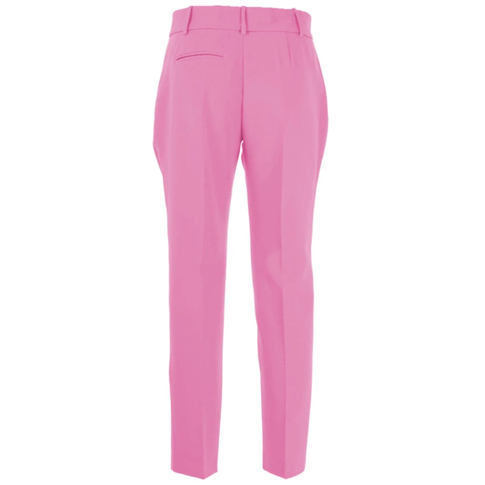 pinko Elegante Crepe Broek met Zakken Pink Dames