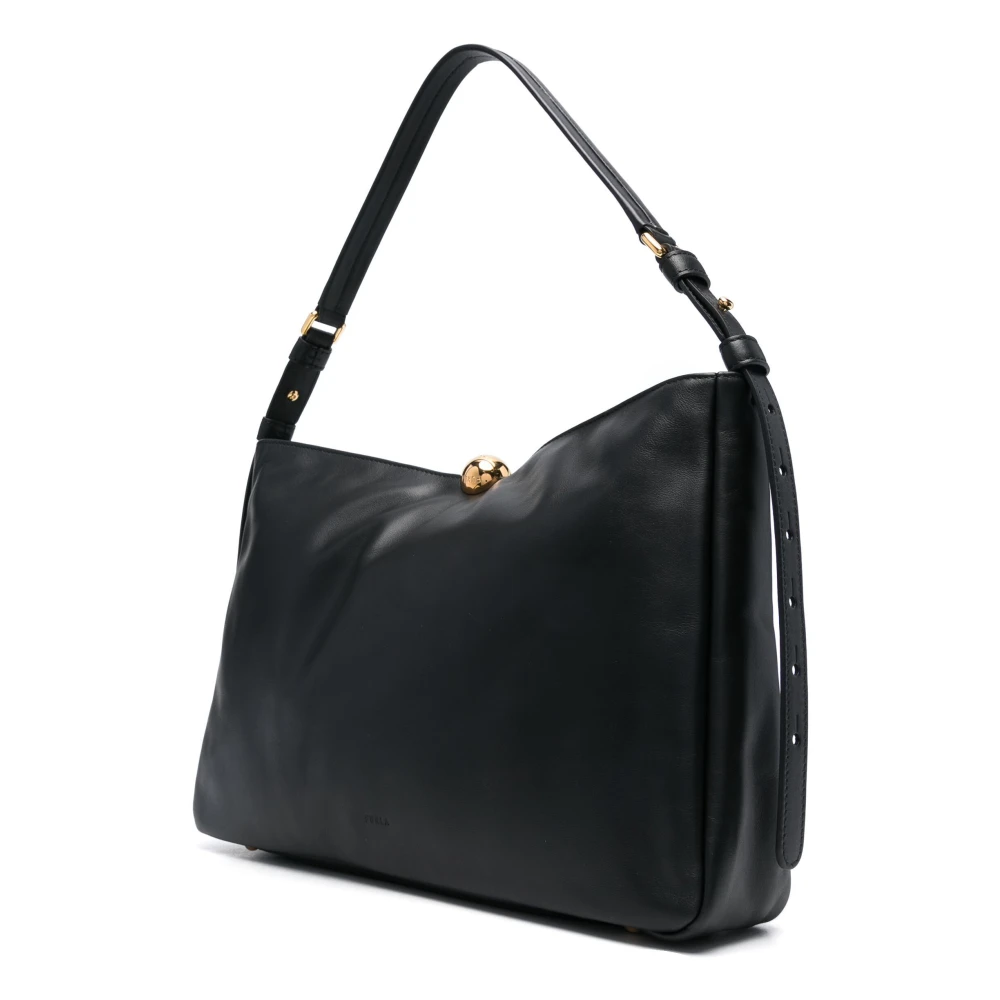 Furla Zachte Schoudertas Black Dames
