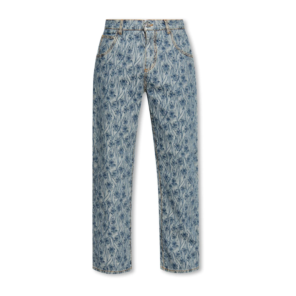 ETRO Jeans met jacquardpatroon Blue Heren
