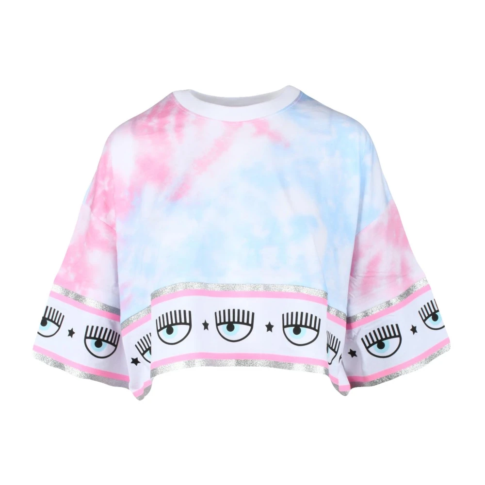 Chiara Ferragni Collection Katoenen T-shirt met modelnaam Multicolor Dames