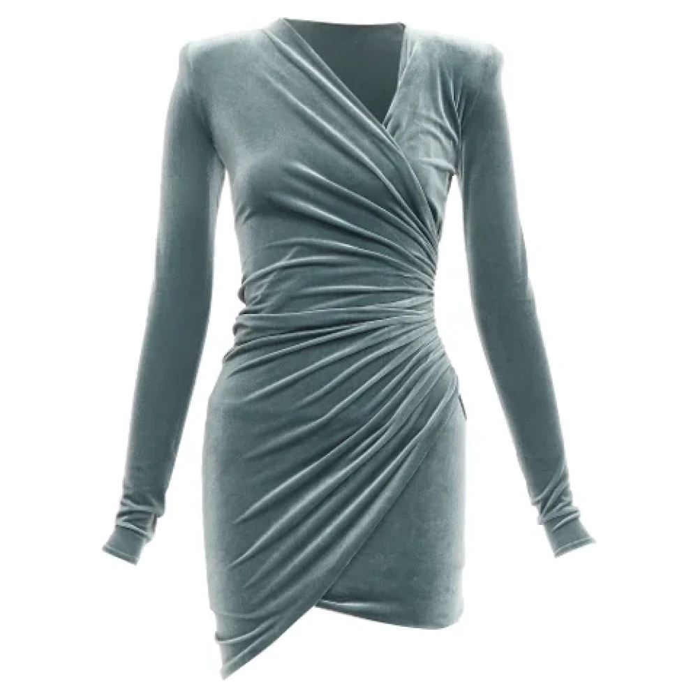 Alexandre Vauthier Pre-owned Polyester dresses Gray Dames