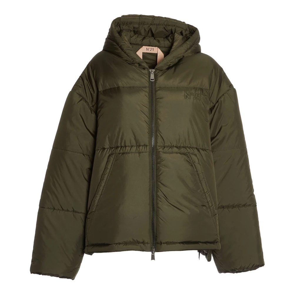 N21 Groene Oversized Donsjas Green Dames